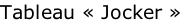 Tableau « Jocker »